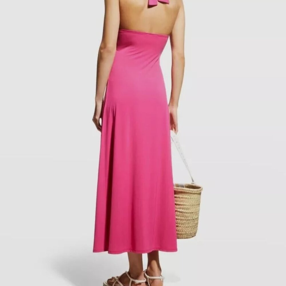 Solid & Striped Halter Midi Dress - image 2
